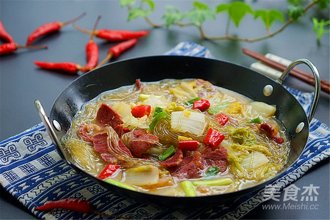 Beef Stew with Cabbage Vermicelli recipe