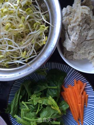 Soybean Sprouts Mixed with Gluten recipe