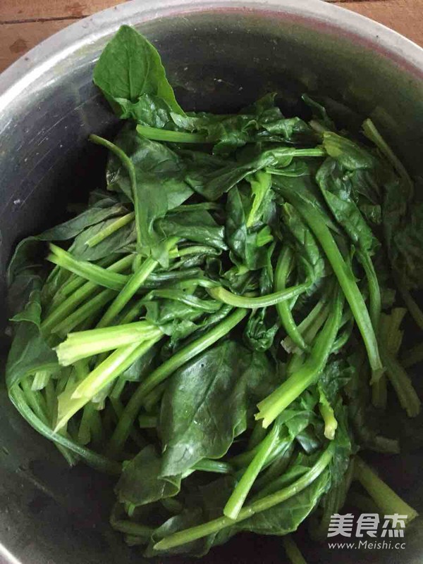 Spinach with Vermicelli recipe