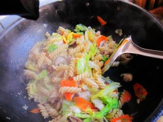 Fried Spiral Pasta recipe