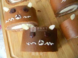 #aca烤明星大赛# Cute Bear Cocoa Butter Cake recipe