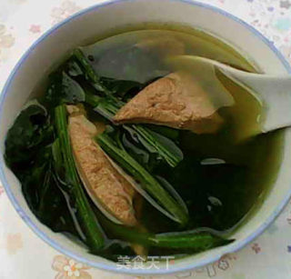 Homemade Fresh Soup-spinach and Pork Liver Soup recipe