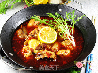 Spicy Lemon Chicken Hot Pot recipe