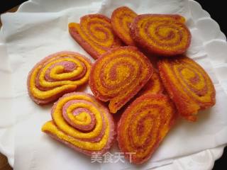 Deep-fried Two-color Steamed Bun recipe