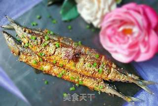 Fried and Braised Saury recipe