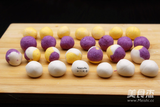 Three Flavor Glutinous Rice Balls recipe