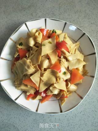 Stir-fried Dried Tofu with Sweet Pepper recipe
