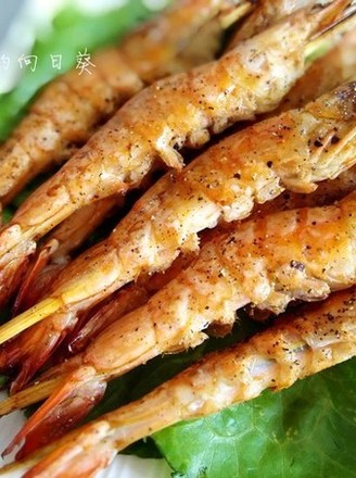 Grilled Shrimp with Black Pepper recipe