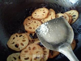 Black Fungus Sweet and Sour Lotus Root Slices recipe