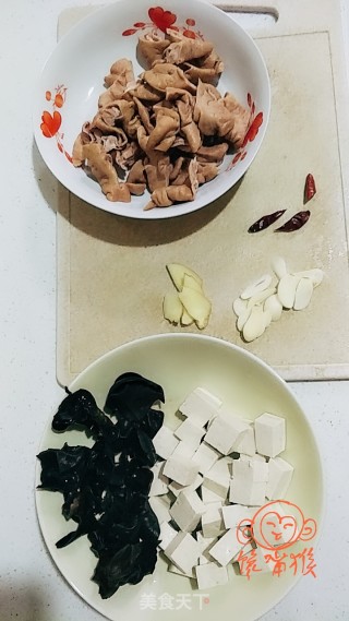 Sautéed Tofu with Fatty Intestines recipe