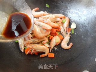 Fried Prawns with Double Pepper recipe