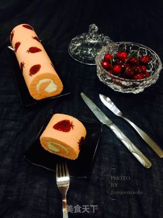 #aca Fourth Session Baking Contest# Making An Erotic Pink Strawberry Cake Roll recipe