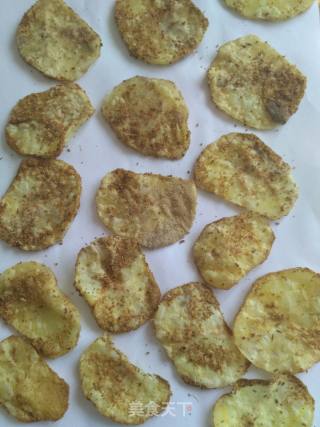 Microwave Version of Cumin Flavored Potato Chips recipe