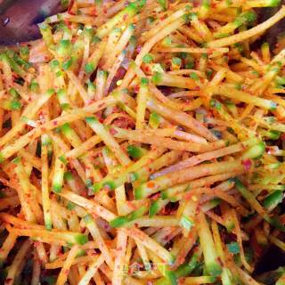 Stir Green Radish Shreds recipe