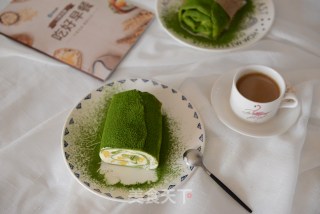 Net Red Matcha Towel Roll Cake recipe