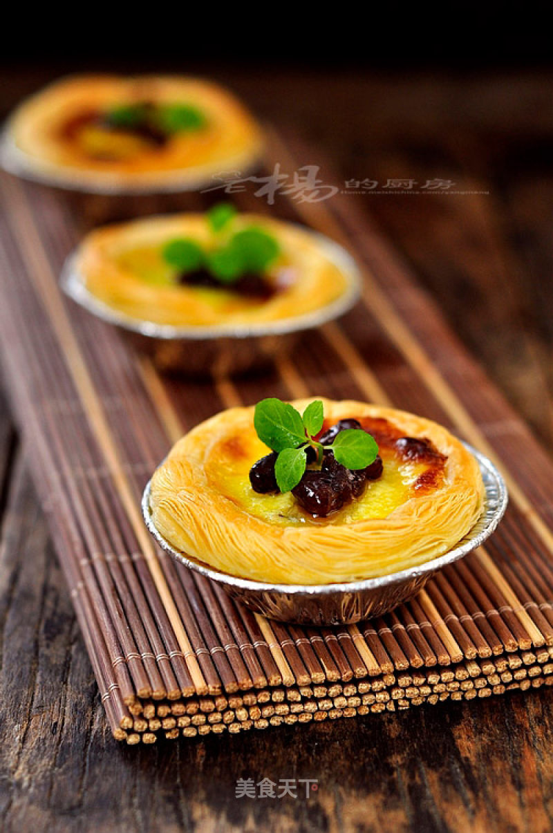 Red Bean Egg Tart recipe