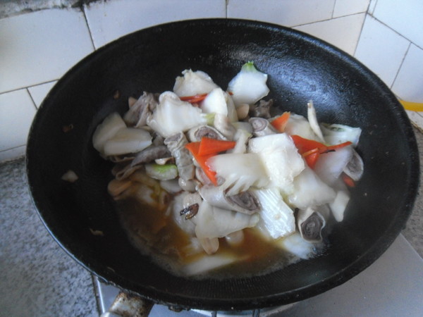 Cabbage Slices Roasted Belly recipe