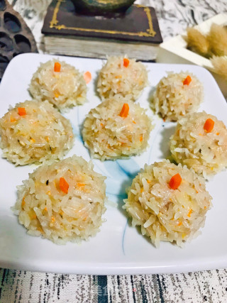 Glutinous Rice Meatballs recipe