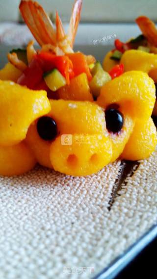 #aca烤明星大赛#golden Pig to Send Blessings recipe