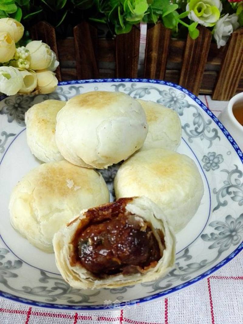 Su-style Mustard and Fresh Meat Mooncakes recipe