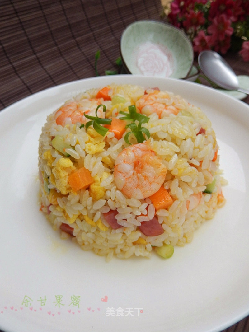 Fried Rice with Shrimp and Egg recipe