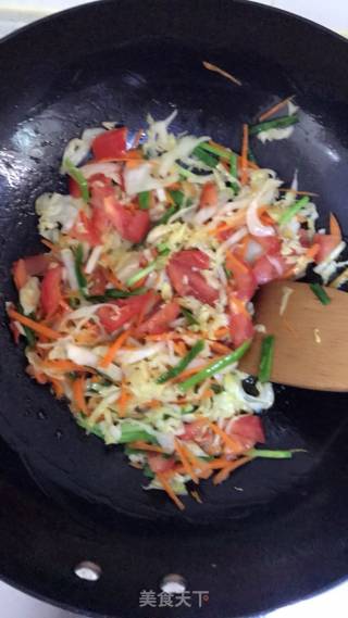 Colorful Fried Noodles recipe