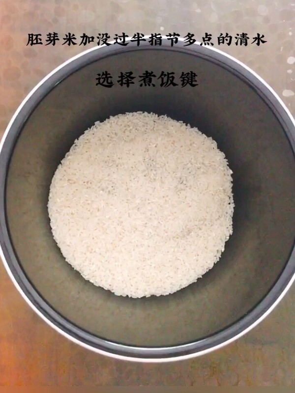 Stir-fried Germ Rice with Chicken recipe
