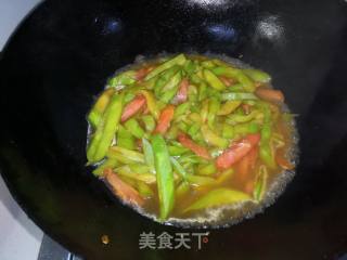 Stir-fried Eggplant Strips with Tomatoes recipe
