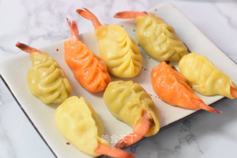 Colorful Shrimp Dumplings (the Whole Shrimp is Inside) recipe