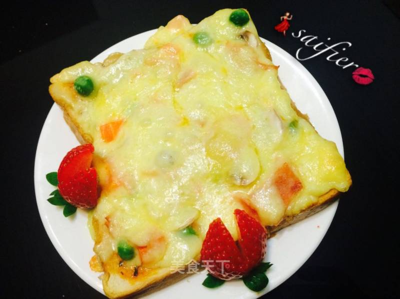 #trust of Beauty# Simple and Easy Toast Pizza recipe