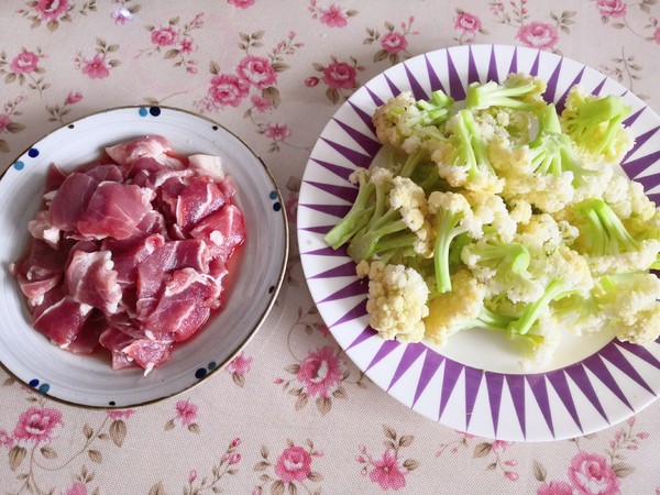 Cauliflower Fried Pork recipe