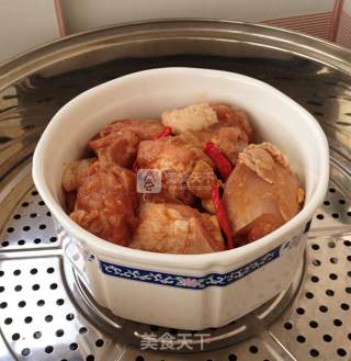 Steamed Chicken Nuggets with Lemon Fermented Bean Curd recipe