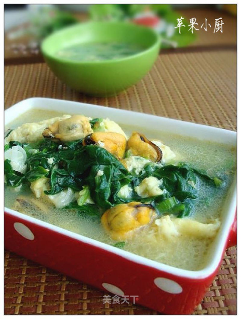 Spinach Haihong Egg Flower Soup recipe