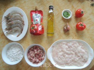 Tall Banquet Guest-level Dishes [prawn with Tomato Sauce Salad] recipe