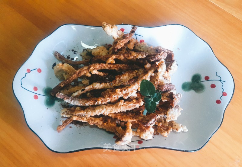 Homemade Snacks-tempura Tea Tree Mushroom recipe