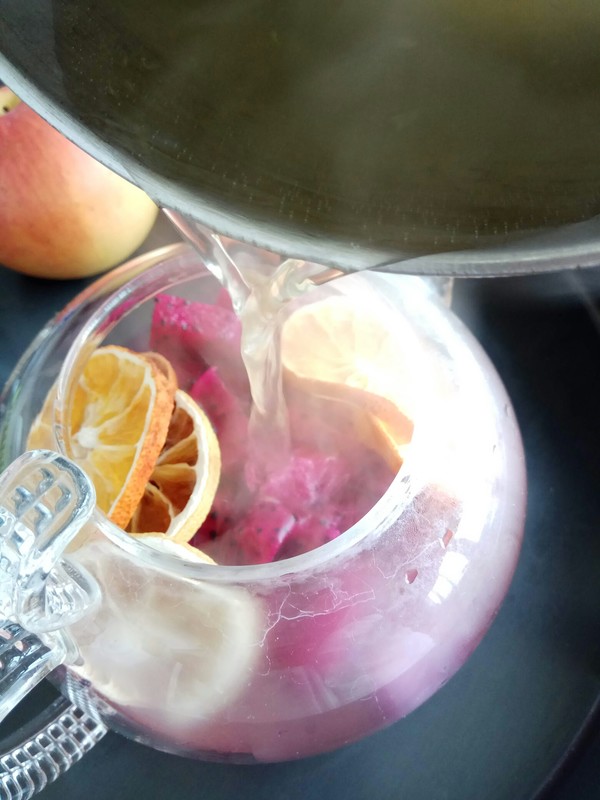 Fruit Tea with Dried Oranges and Dried Lemons recipe