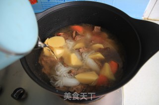 Japanese Style Potato Beef Soup recipe