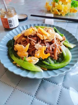 Soba Noodles with Eggs and Vegetables recipe