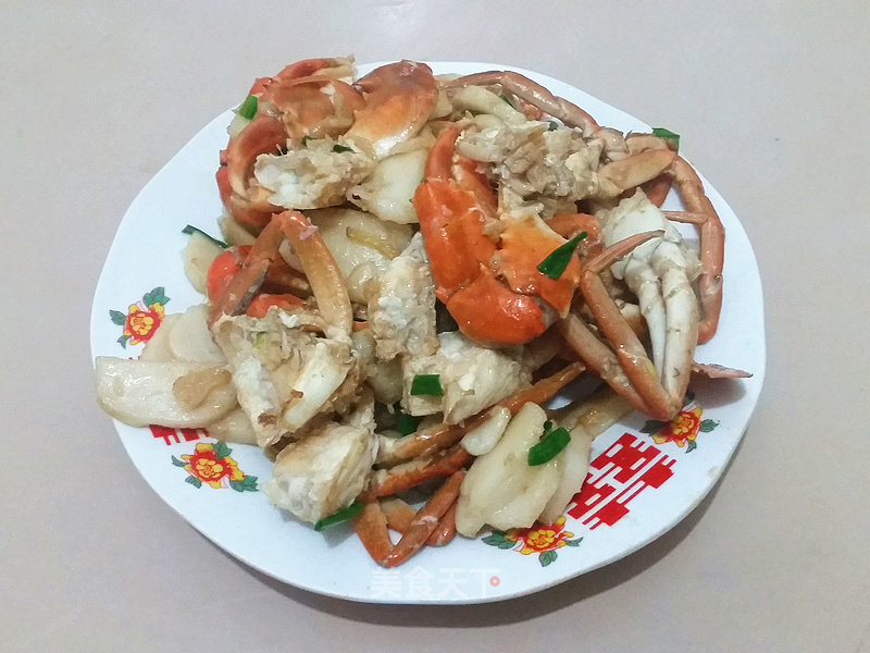 Fried Rice Cake with Blue Crab recipe