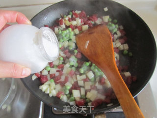 Sausage and Potato Braised Rice recipe