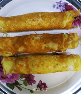Steamed Carrot Fungus Omelet recipe