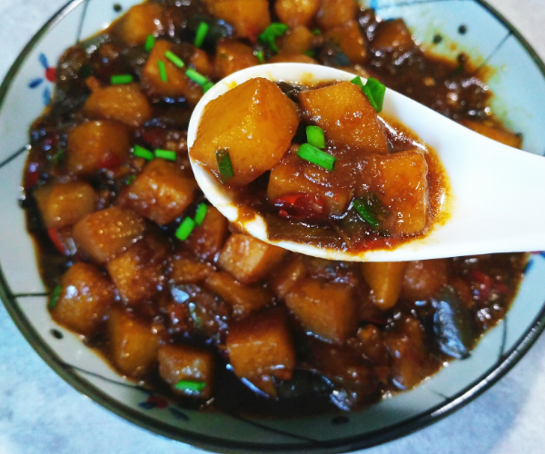 Braised Eggplant and Potatoes recipe