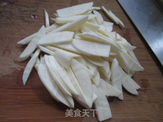 Stir-fried Rice White with Tofu in Garlic Stalk Oil recipe