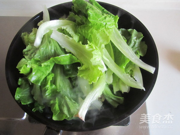 Stir-fried Lettuce with Garlic recipe