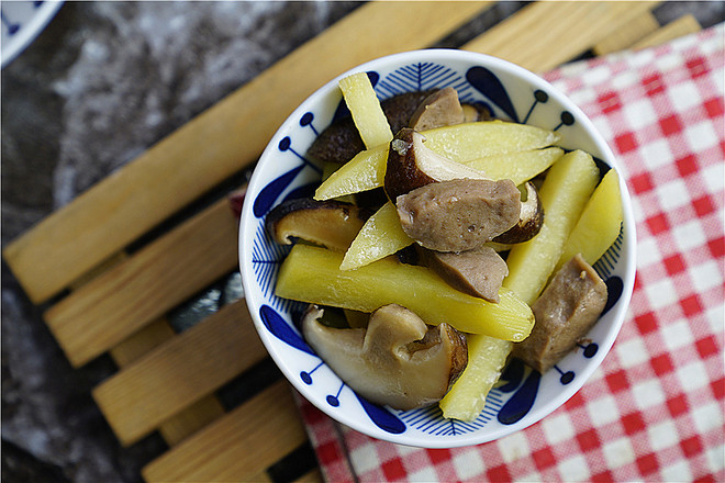 Mushroom Potato Boiled Meatballs recipe