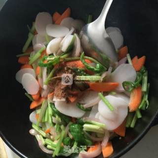 Vegetarian Fried Rice Cake recipe