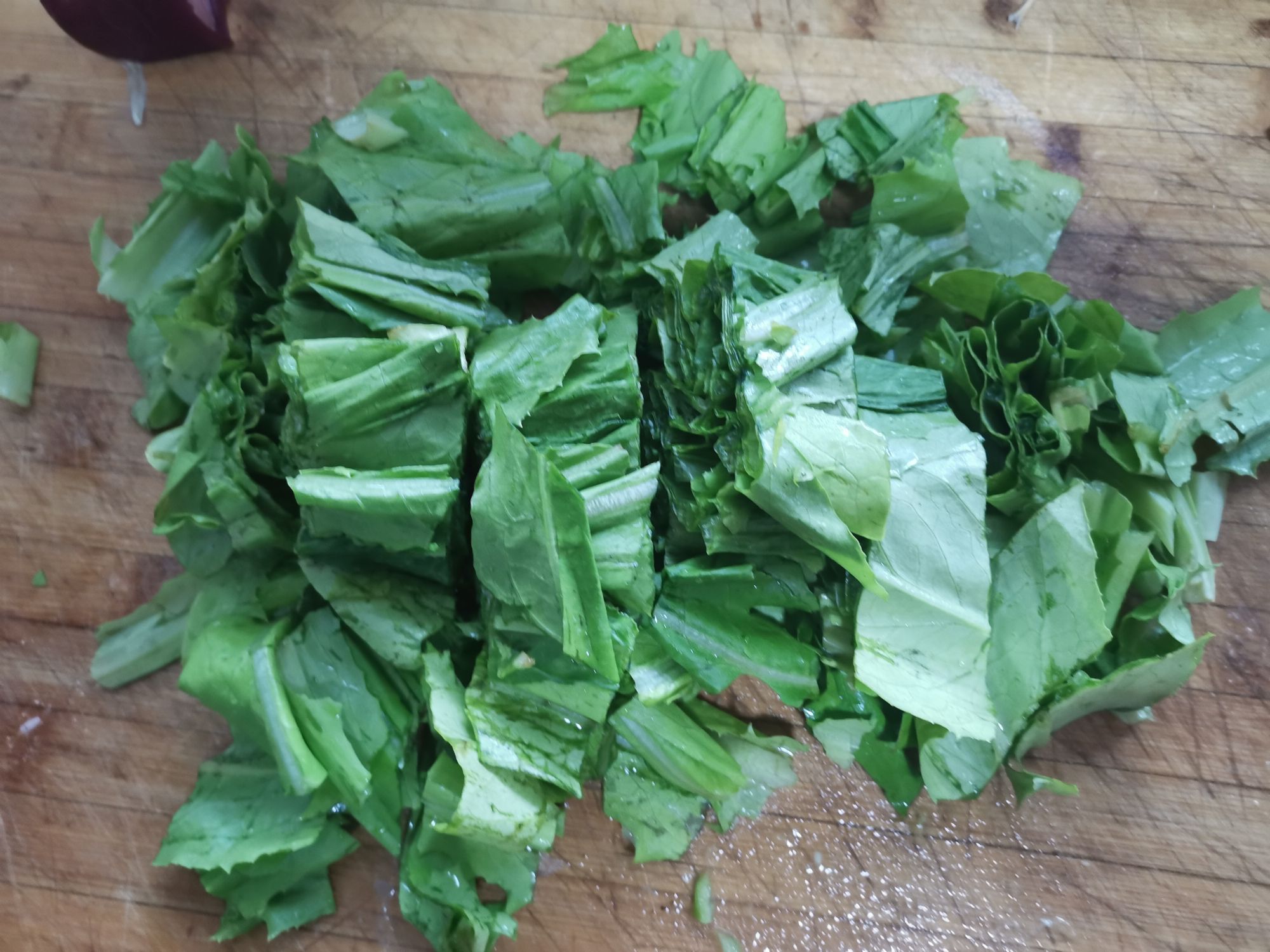 Stir-fried Lettuce with Tempeh Fish recipe