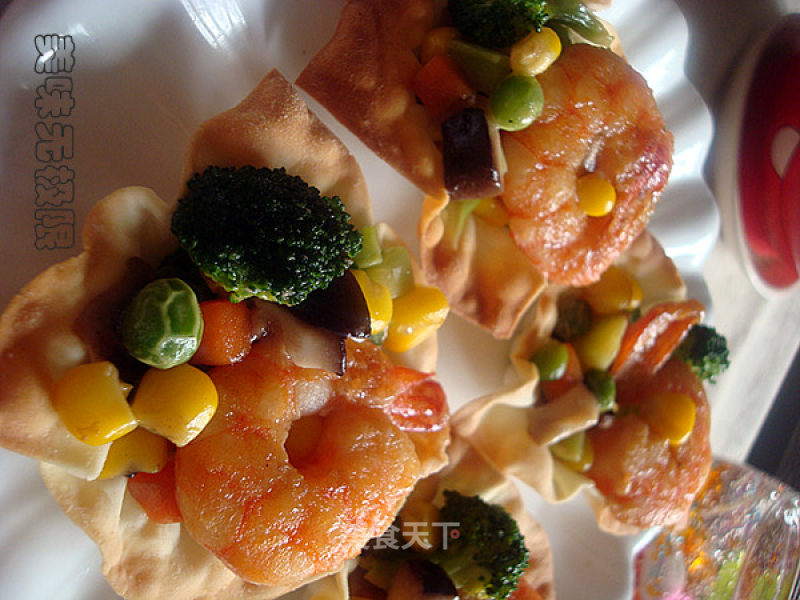 Calendula Colorful Shrimp recipe