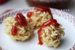 Instant Noodles Shrimp Balls recipe