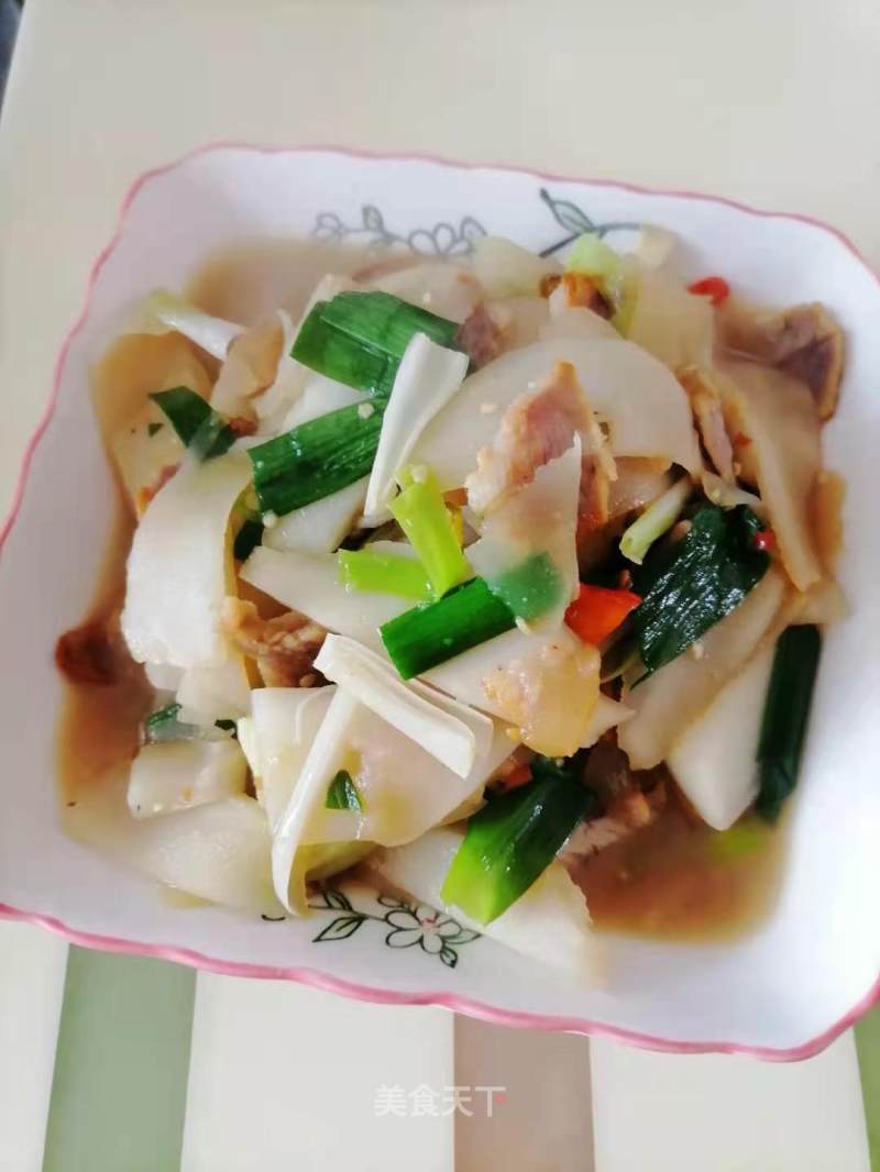Choy Sum Stir-fried Bacon recipe